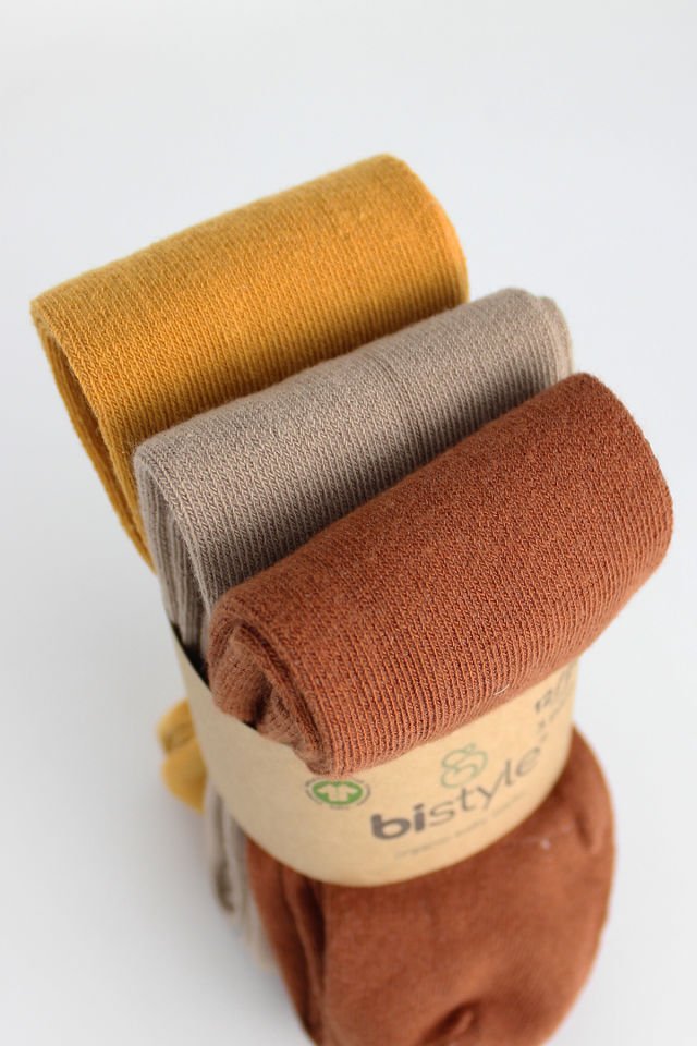 Bistyle 3lü Penye Külotlu Çorap BS3100 Toprak