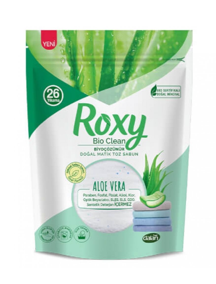 Roxy Bio Clean Doğal Matik Toz Sabun Aloe Vera 800 Gr