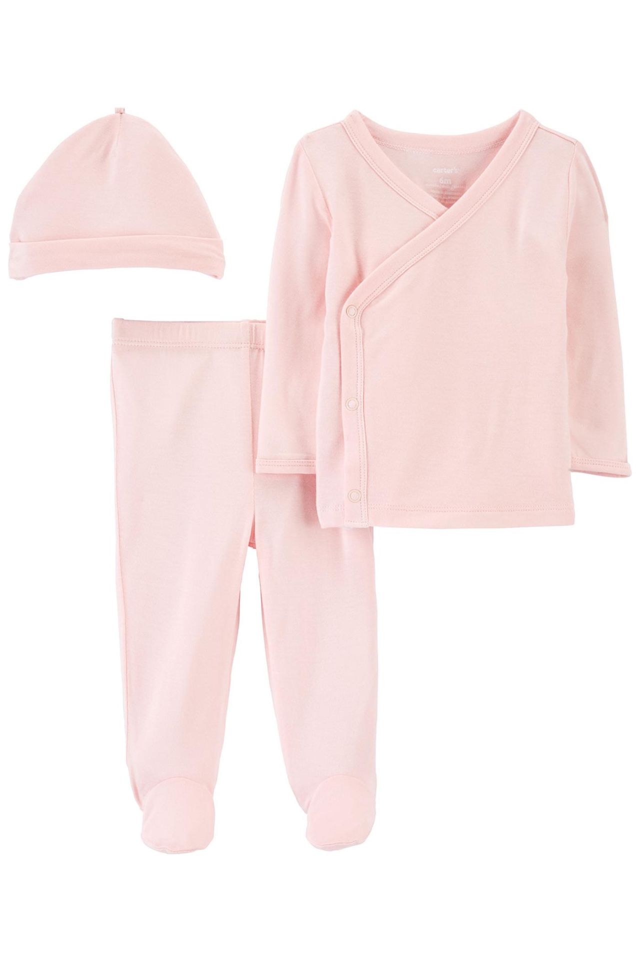 Carter's Layette Kız Bebek 3'lü Alt Üst Set 1O969210 Pembe