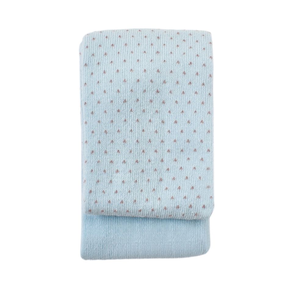 Bibaby Biorganic Klasik Puanlı Külotlu Çorap 68438 Mavi