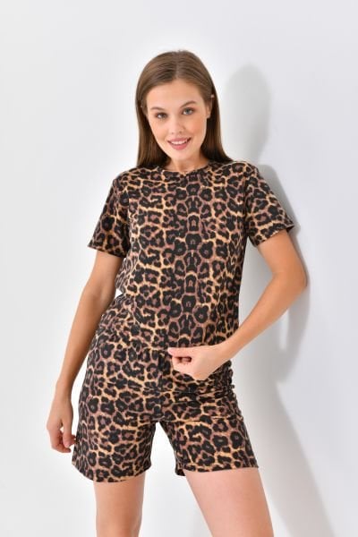 100% Cotton Pajamas Set - Leopard
