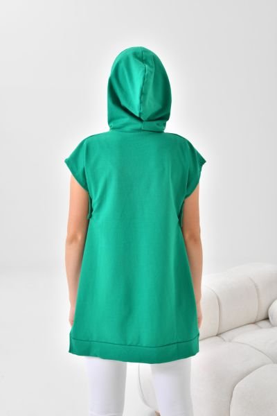Hooded Sports Sweatshirt - Green