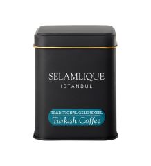 Elit Premium 204gr Çikolata & Selamlıque Türk Kahvesi & Gold Detaylı Beyaz Fincan & Rebul Bouquet Kolonya Bayram Hediye Seti