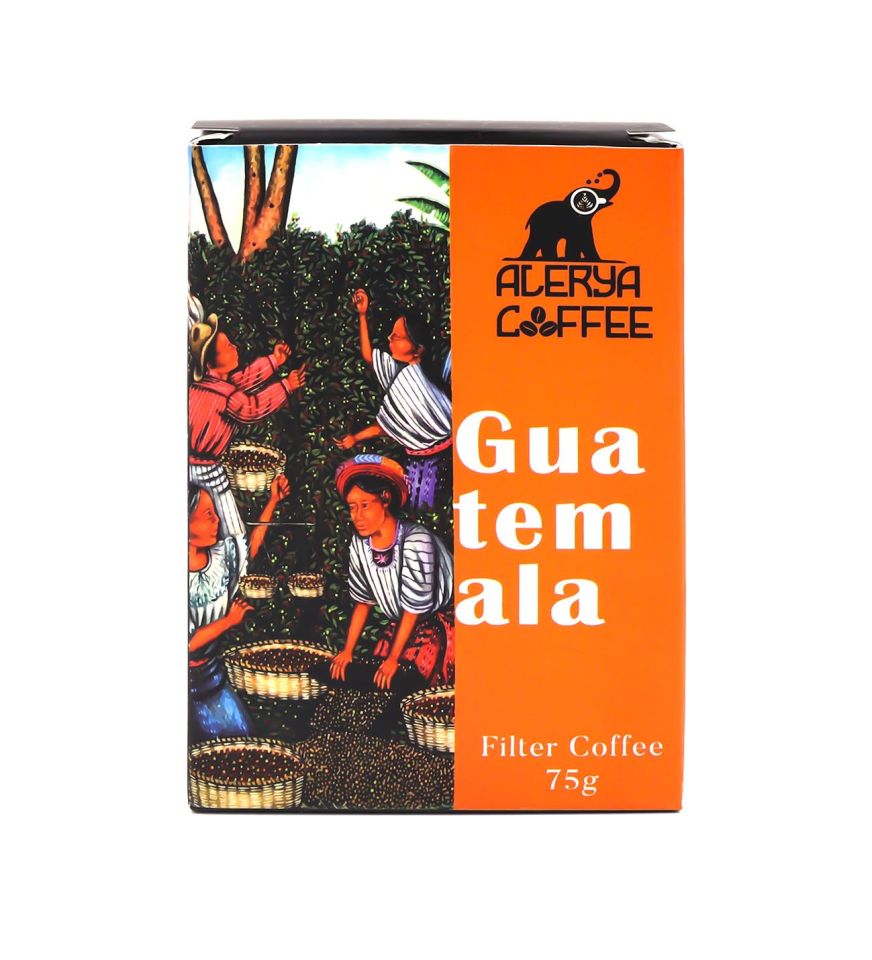 Kişiye Özel 500 ml Siyah Kilitli Termos & Alerya Guatemala Filtre Kahve & Godiva Çikolata & Beyaz Mat Kupa Hediye Seti