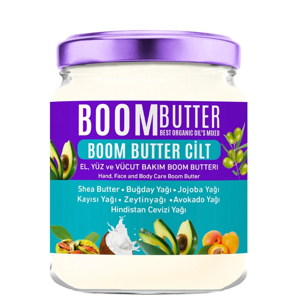 Boom Butter Cilt Bakım Yağı & Yüz Maskesi & Kabak Lifli Sabun & Çift Taraflı Yüz Temizleme Fırçası & Saten Uyku Bandı Hediye Seti