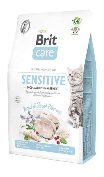 Brit Care Sensitive Böcek Proteinli Ve Ringa Balıklı Yetişkin Kedi Maması 7 Kg