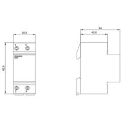 SIEMENS 3NW7023-4 Ray Tipi Sigorta Yuvası