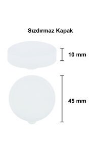 250 cc Şeffaf Süt Ayran Şişesi Kapaklı (45mm)