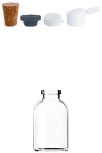 25 cc Şeffaf Ecza Penisilin Şişesi Kapaklı (20mm)
