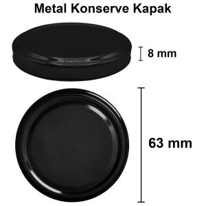 370 cc Yumurta Kavanoz Metal Konserve Kapaklı (63mm)