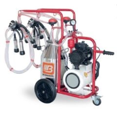 BARTECH üniversal çift sağım süt sağım makinası TEK GÜĞÜM ( KURU POMPA-KROM GÜĞÜM 40 LT )