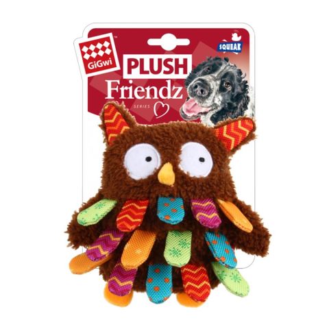 Gigwi Plush Friendz Sesli Baykuş Köpek Oyuncağı