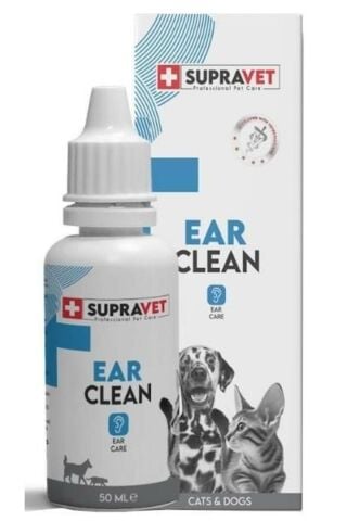 Supravet Ear Clean Kedi Köpek Kulak Temizleme Solüsyonu 50 Ml