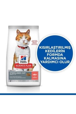 Hills SCIENCE PLAN Somonlu Kısırlaştırılmış Yetişkin Kedi Maması 8+2 kg