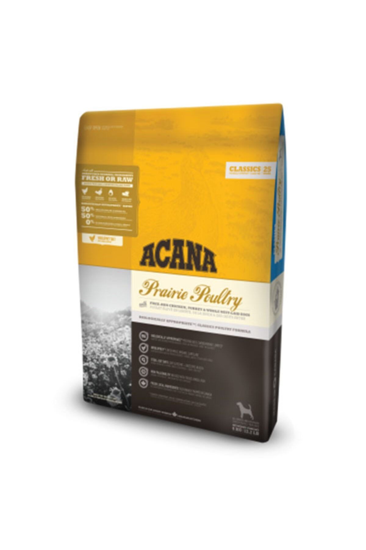 Acana Classics Prairie Poultry Tavuklu ve Hindili Düşük Tahıllı Köpek Maması 2kg