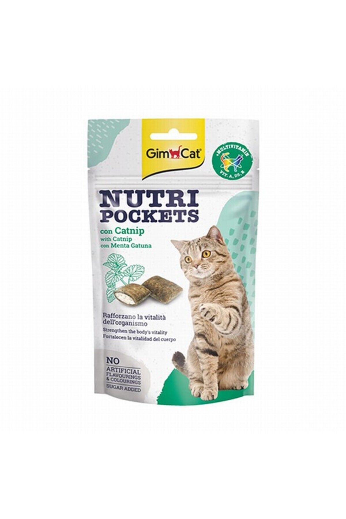 Gimcat Nutripockets Kedi Otlu Ve Multivitaminli Kedi Ödülü 60 gr