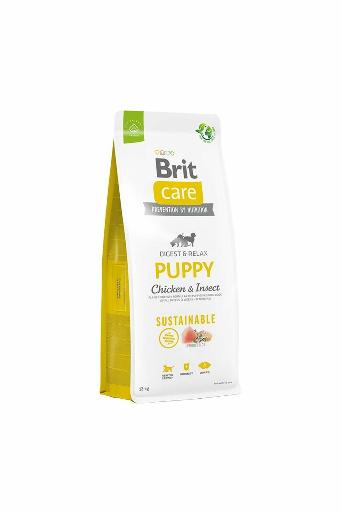 Brit Care Puppy Digest&Relax Tavuklu Böcek Proteinli Yavru Köpek Maması 12kg