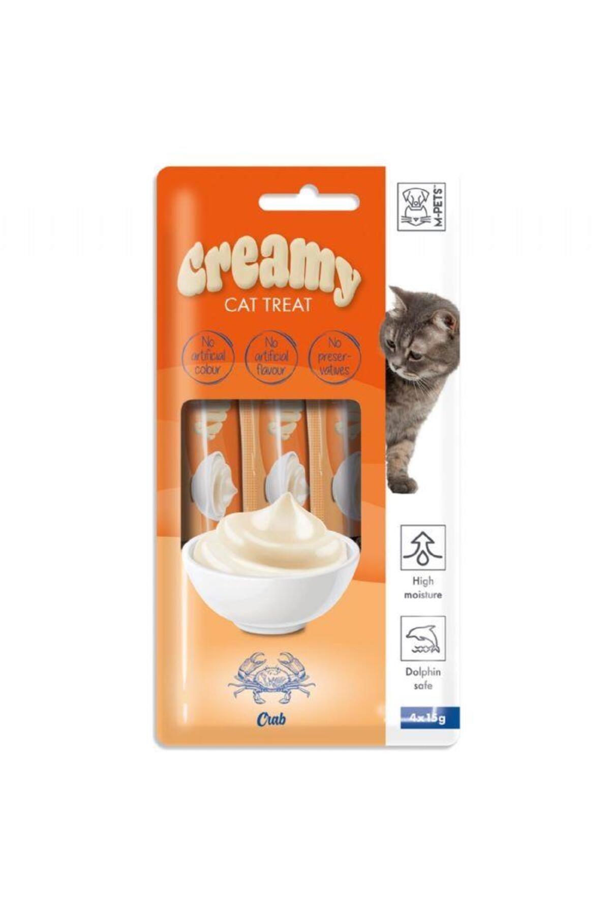 M-PETS Creamy Yengeçli Kedi Ödülü 4x15gr