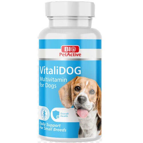 Bio PetActive Vitalidog Küçük Irk Köpekler için Multivitamin 60 Tablet