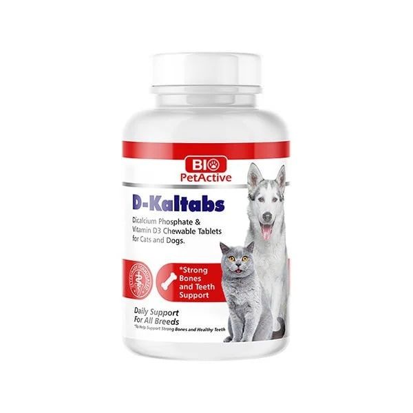 Bio Pet Active Kedi ve Köpekler için Kalsiyum Tablet 126 Gr