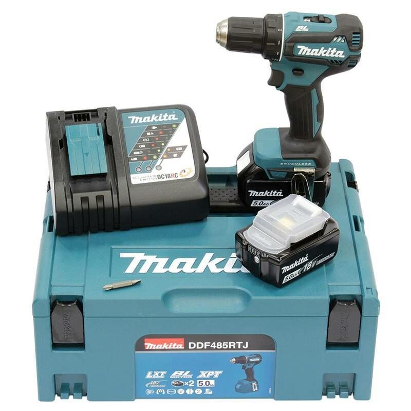 Makita Ddf485Rtj Akülü Matkap Vidalama 18V 5,0A