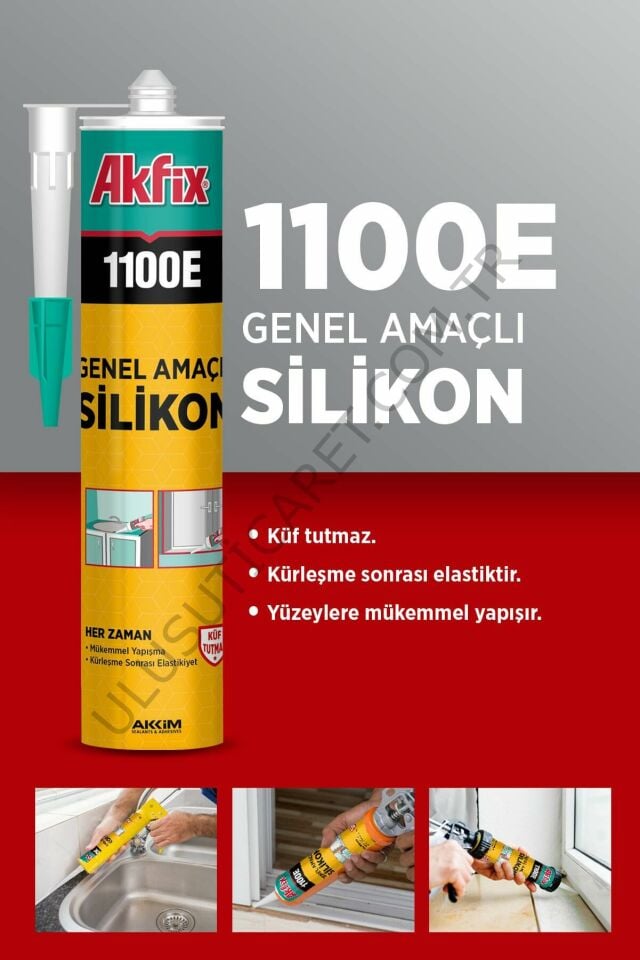 Akfix Sa041 280 Ml Silikon Şeffaf