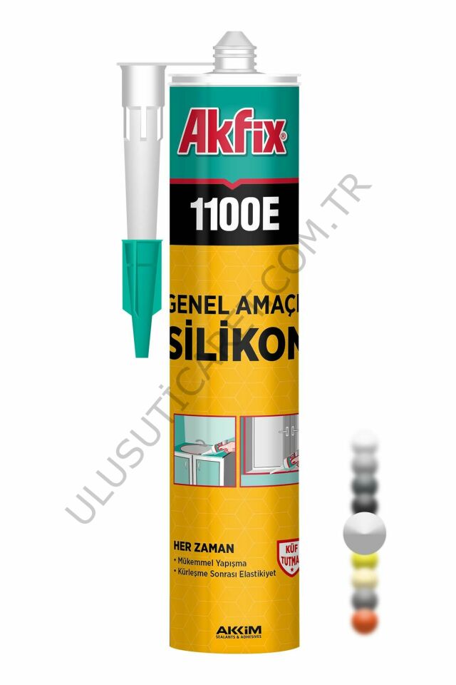 Akfix Sa041 280 Ml Silikon Şeffaf