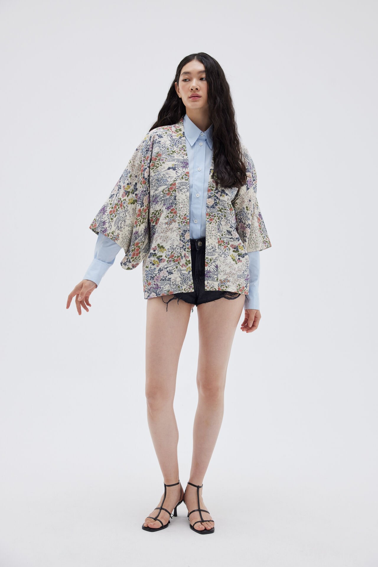 BLOOM GARDEN vintage ipek kimono ceket