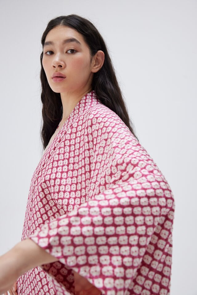 SILKY CLOUDS vintage ipek kimono ceket