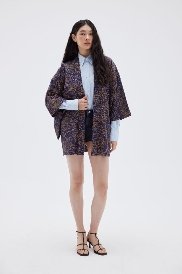 GOLDEN HOUR vintage ipek kimono ceket