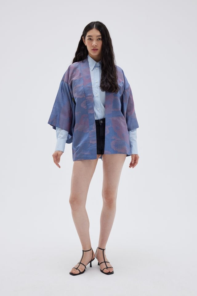 VANILLA SKY vintage ipek kimono ceket