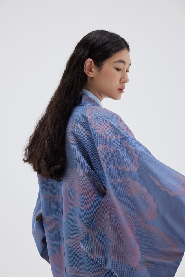 VANILLA SKY vintage ipek kimono ceket