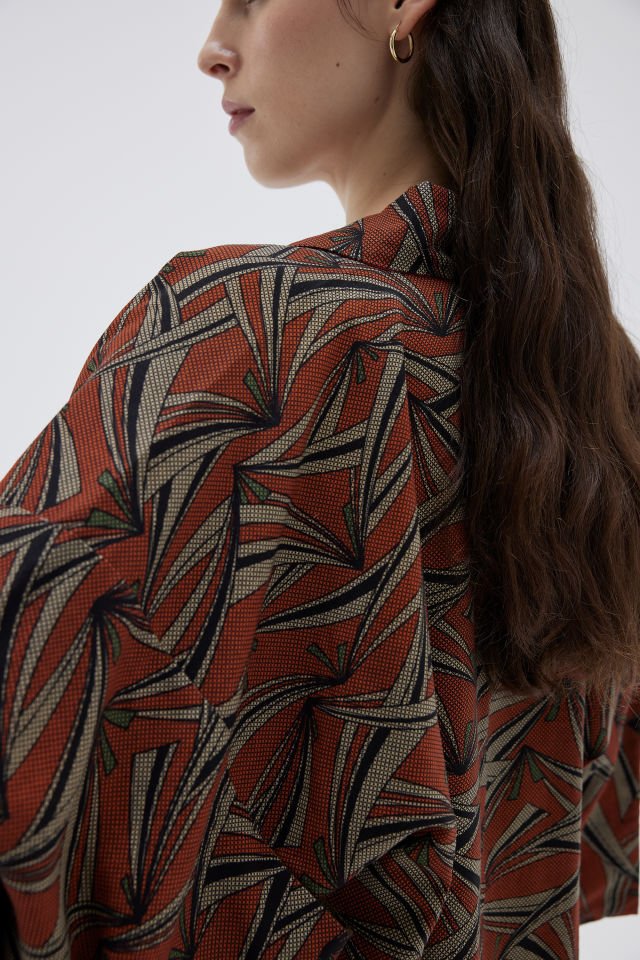 WILD EAST vintage yün keten ipek kimono ceket