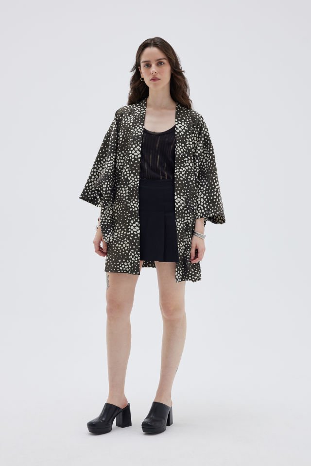 SNOWFALL vintage ipek kimono ceket