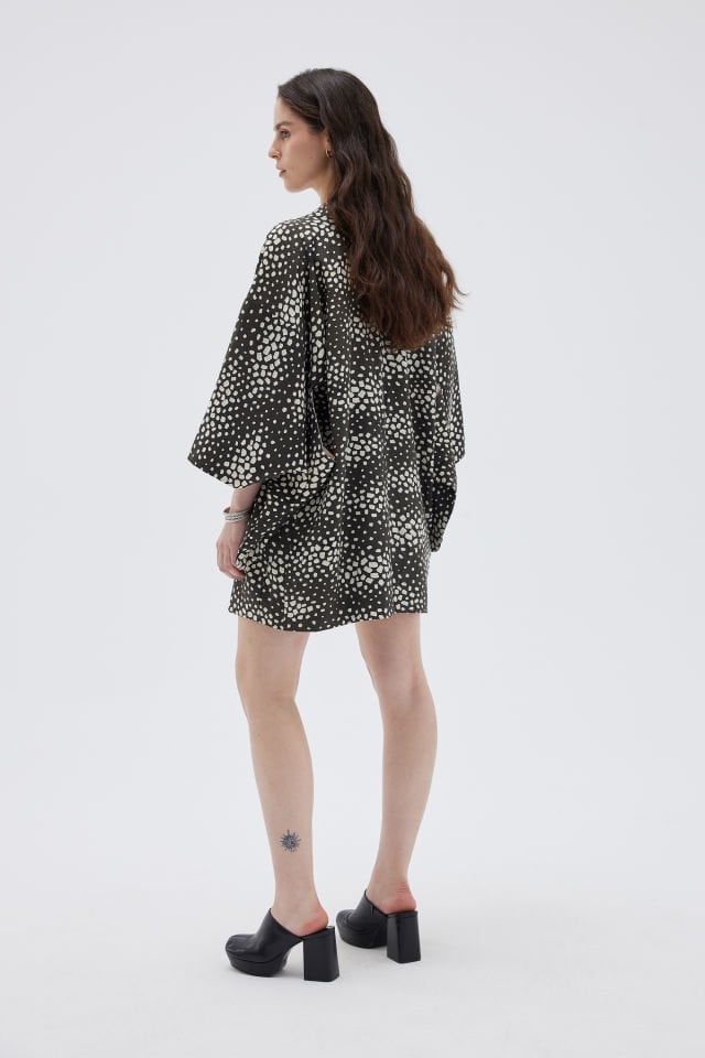 SNOWFALL vintage ipek kimono ceket