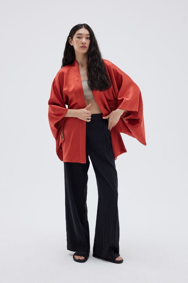 CHASING CRANES vintage ipek kimono ceket