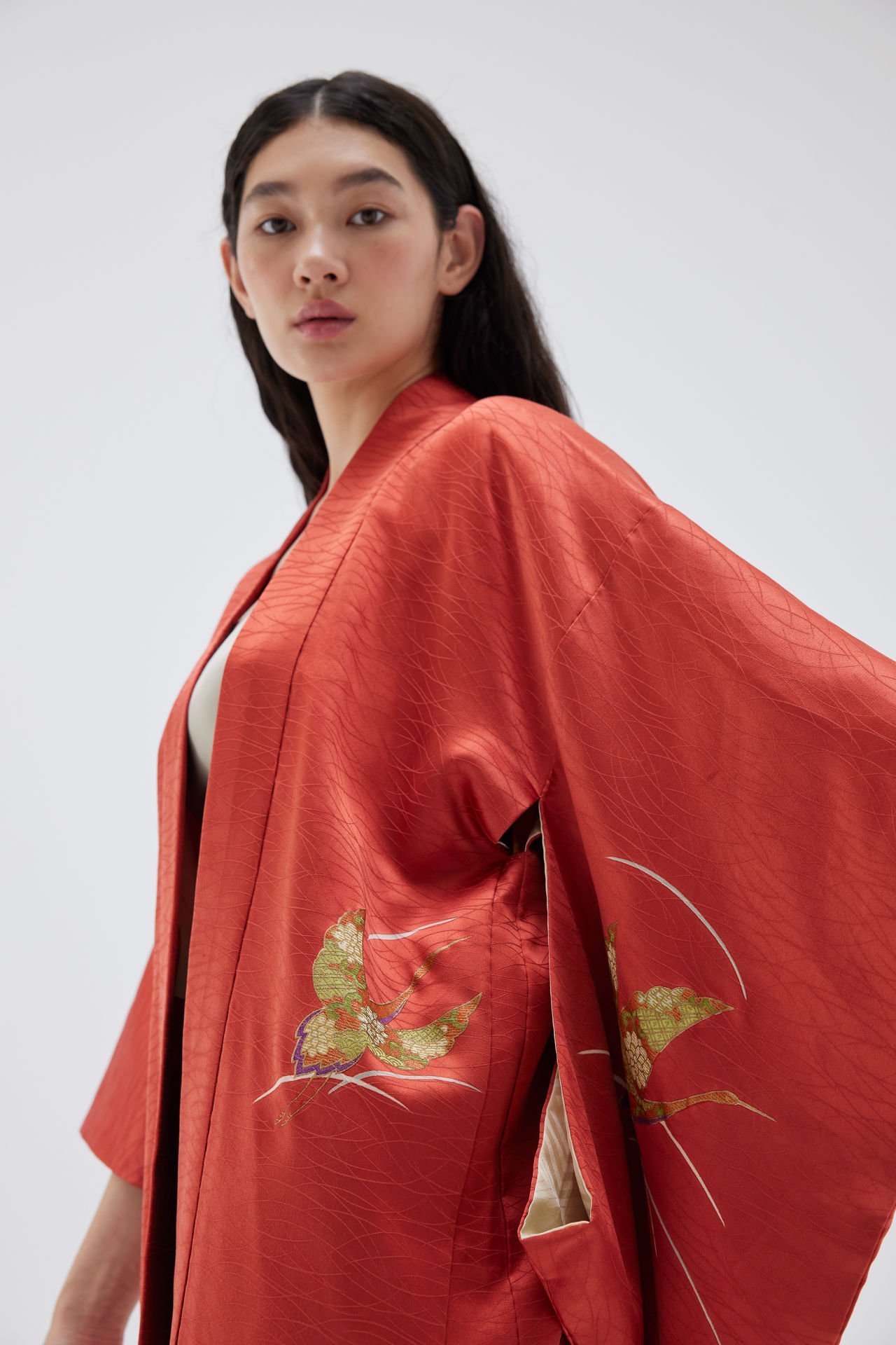 CHASING CRANES vintage ipek kimono ceket