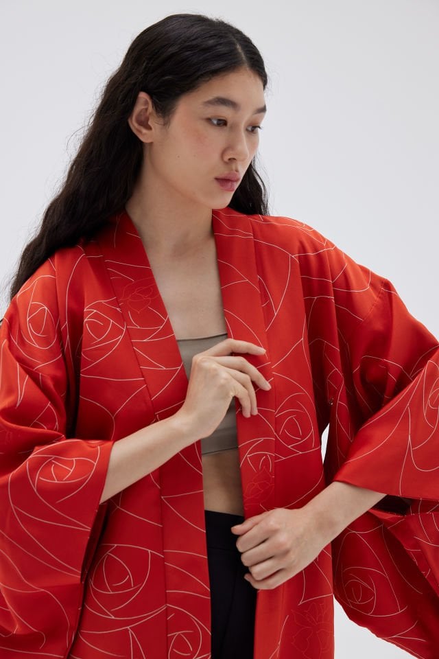 REDRUM vintage ipek kimono ceket