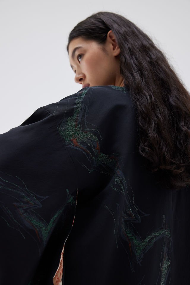 AURORA BOREALIS vintage ipek kimono ceket