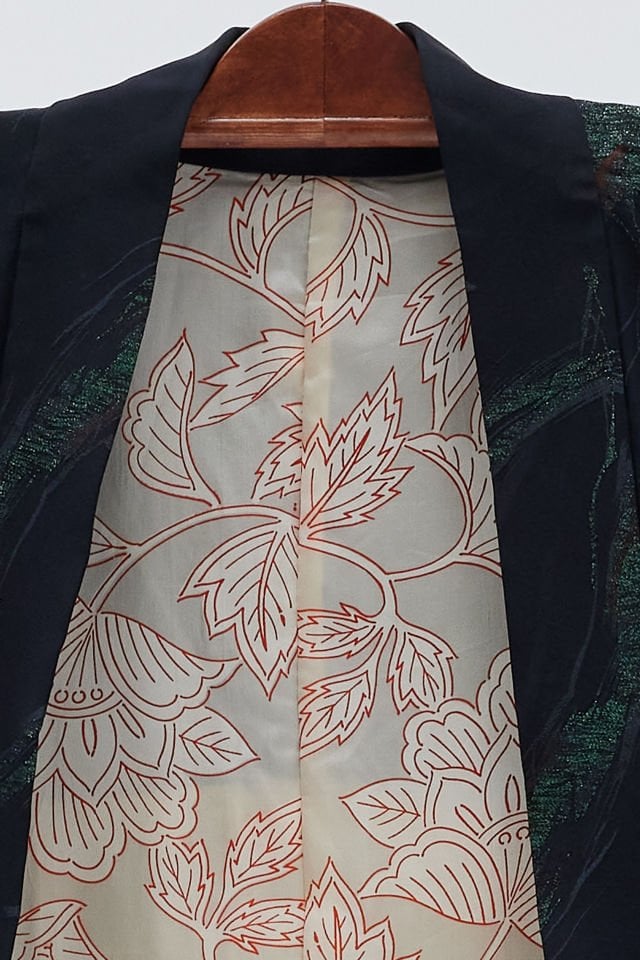 AURORA BOREALIS vintage ipek kimono ceket