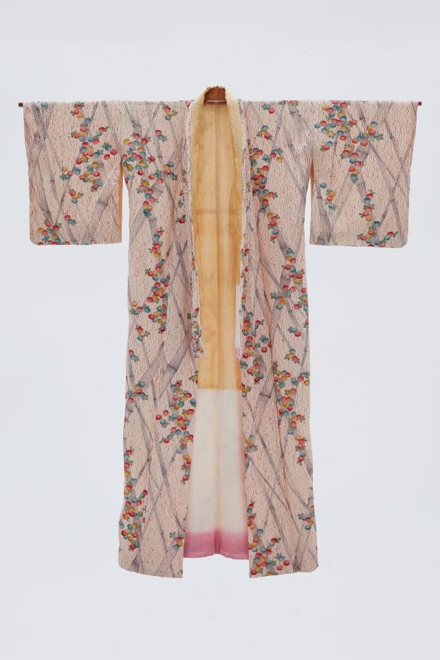 KİKU vintage ipek kimono