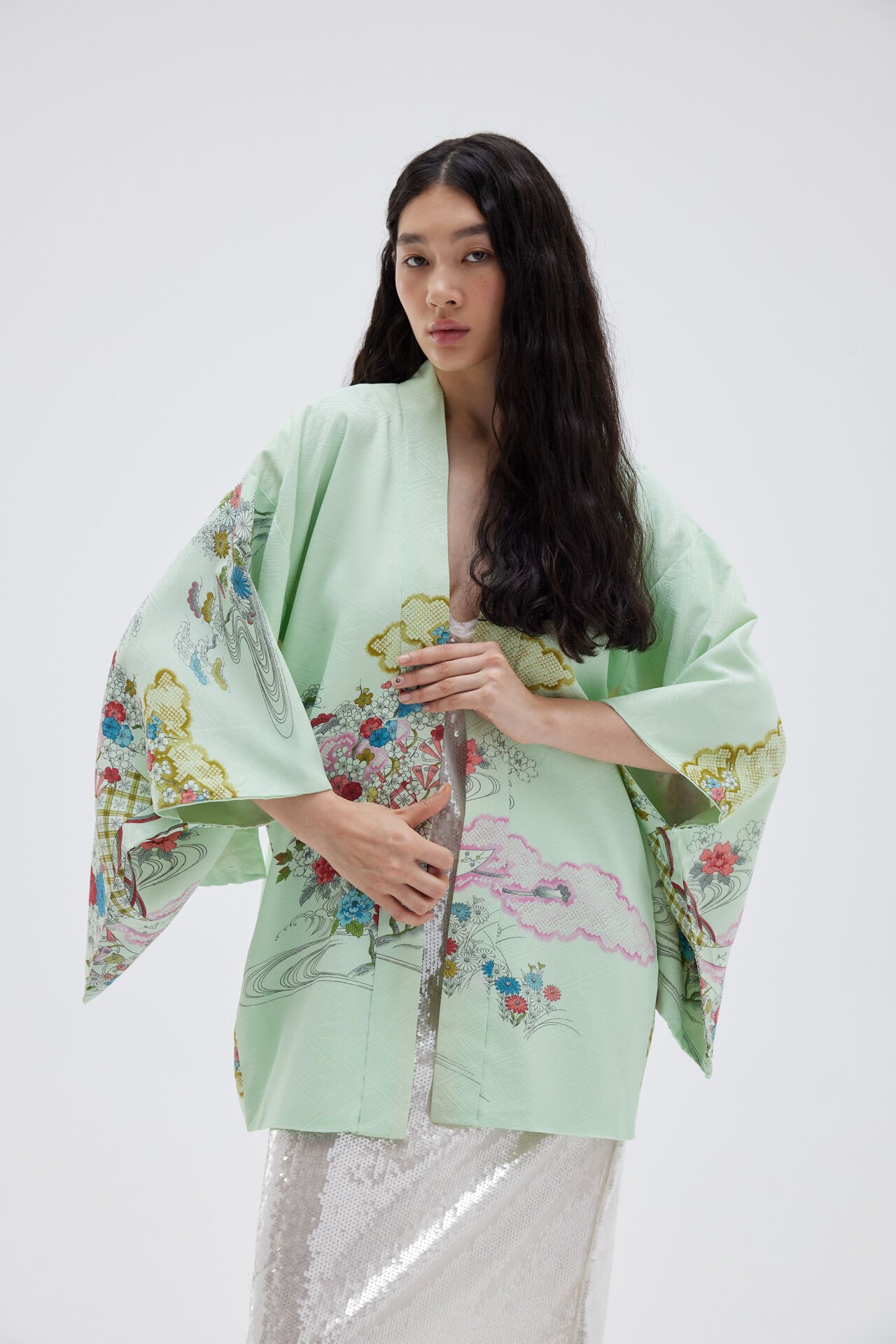 ENCHANTED GARDEN vintage ipek kimono ceket