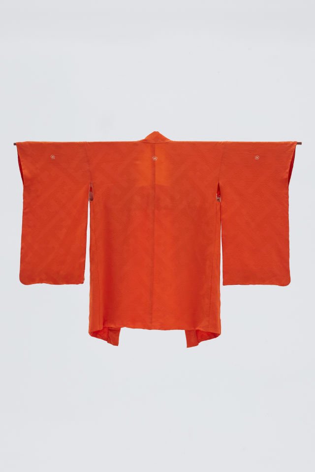 ORENJİ vintage ipek kimono ceket