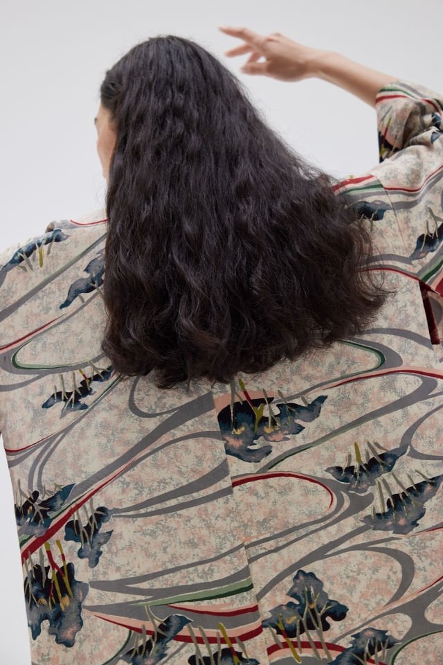 ZEN GARDEN vintage ipek kimono ceket