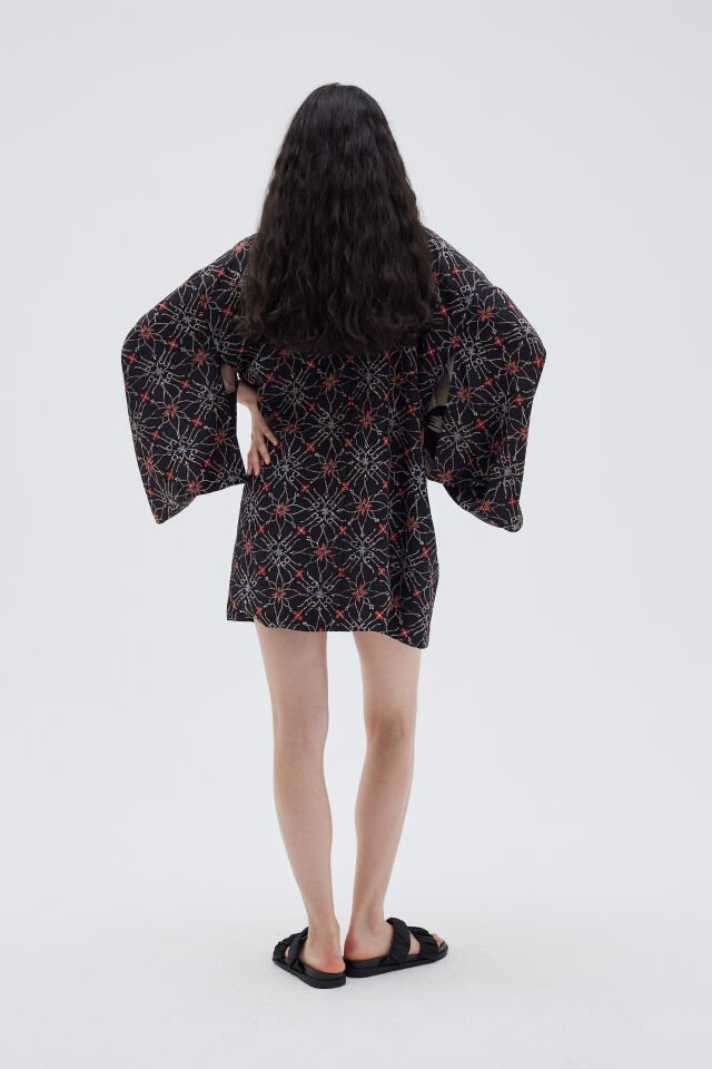 CRANE'S TALE vintage ipek kimono ceket