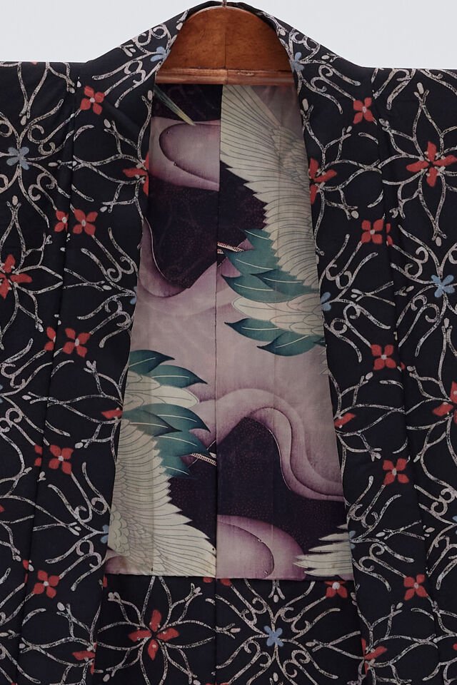 CRANE'S TALE vintage ipek kimono ceket