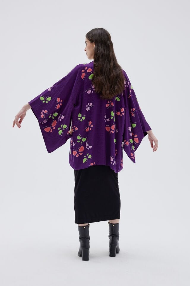 MOMIJIGARI vintage ipek kimono ceket