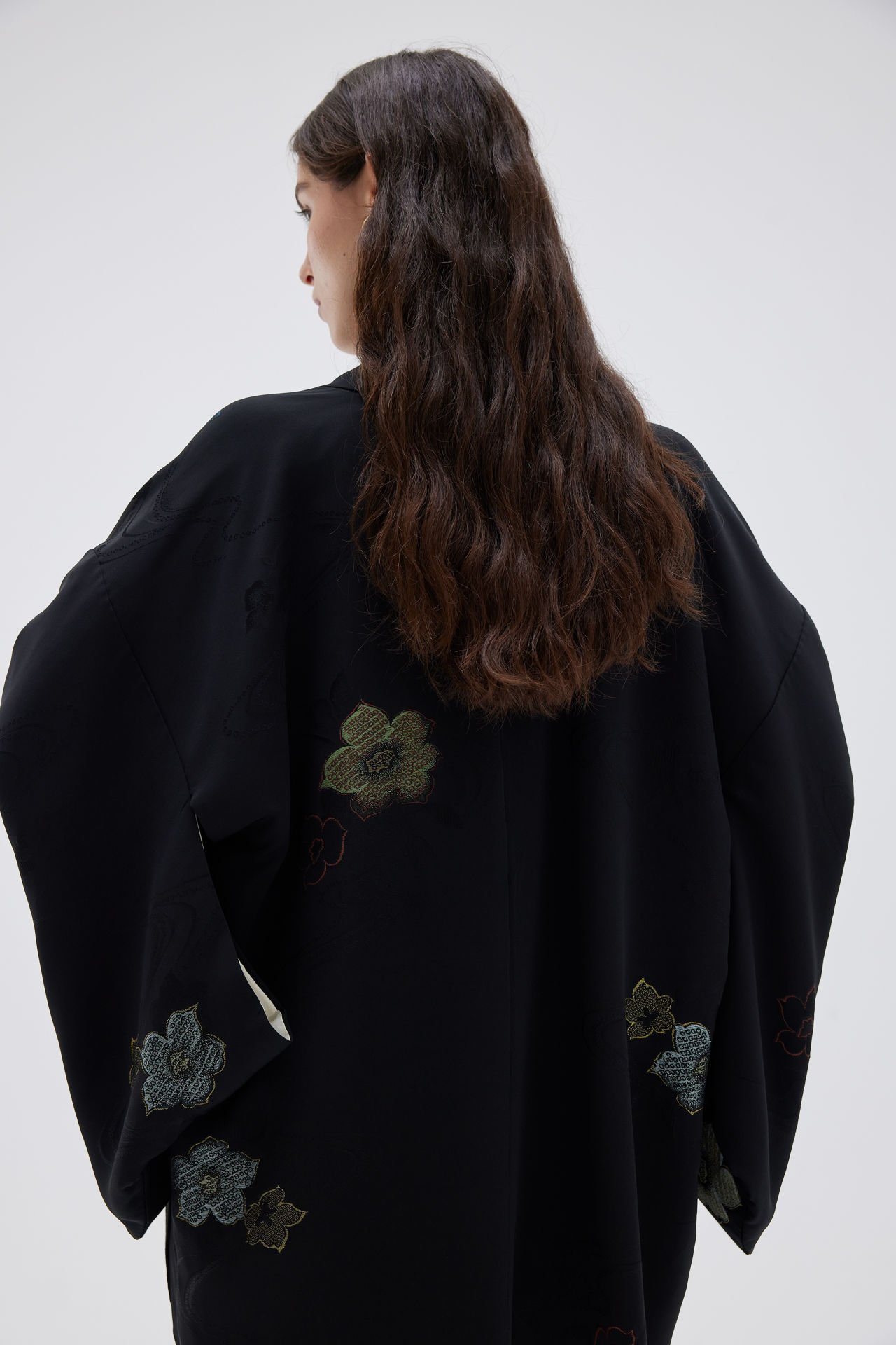 IVORY WHISPER vintage ipek kimono ceket