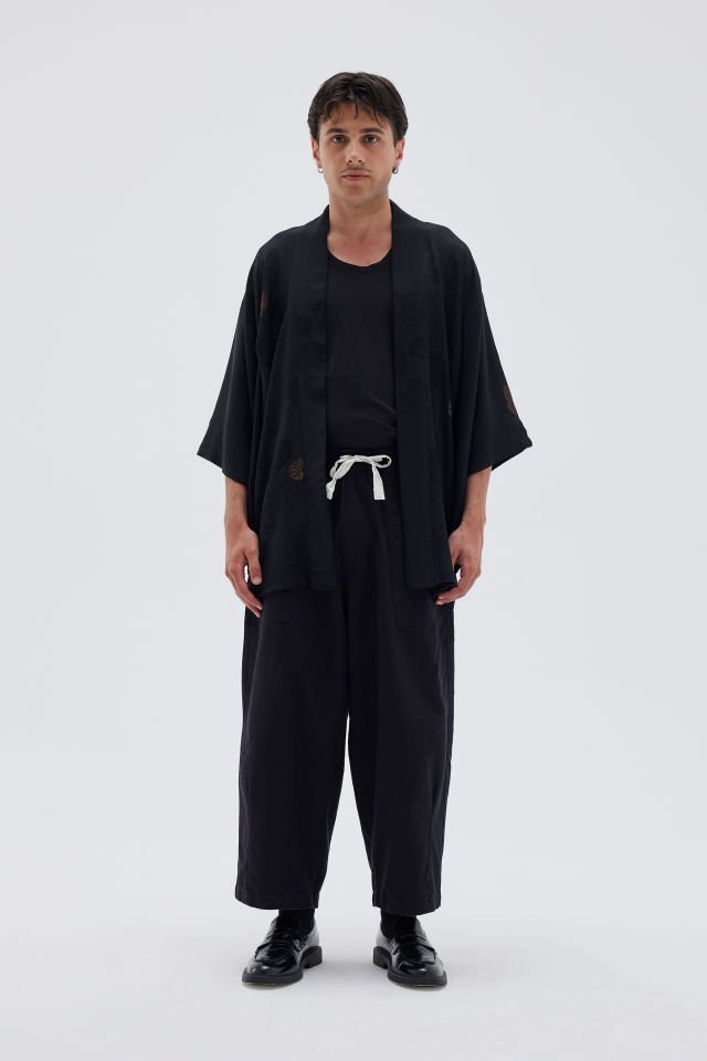 MOONLIT SERENITY vintage ipek kimono ceket