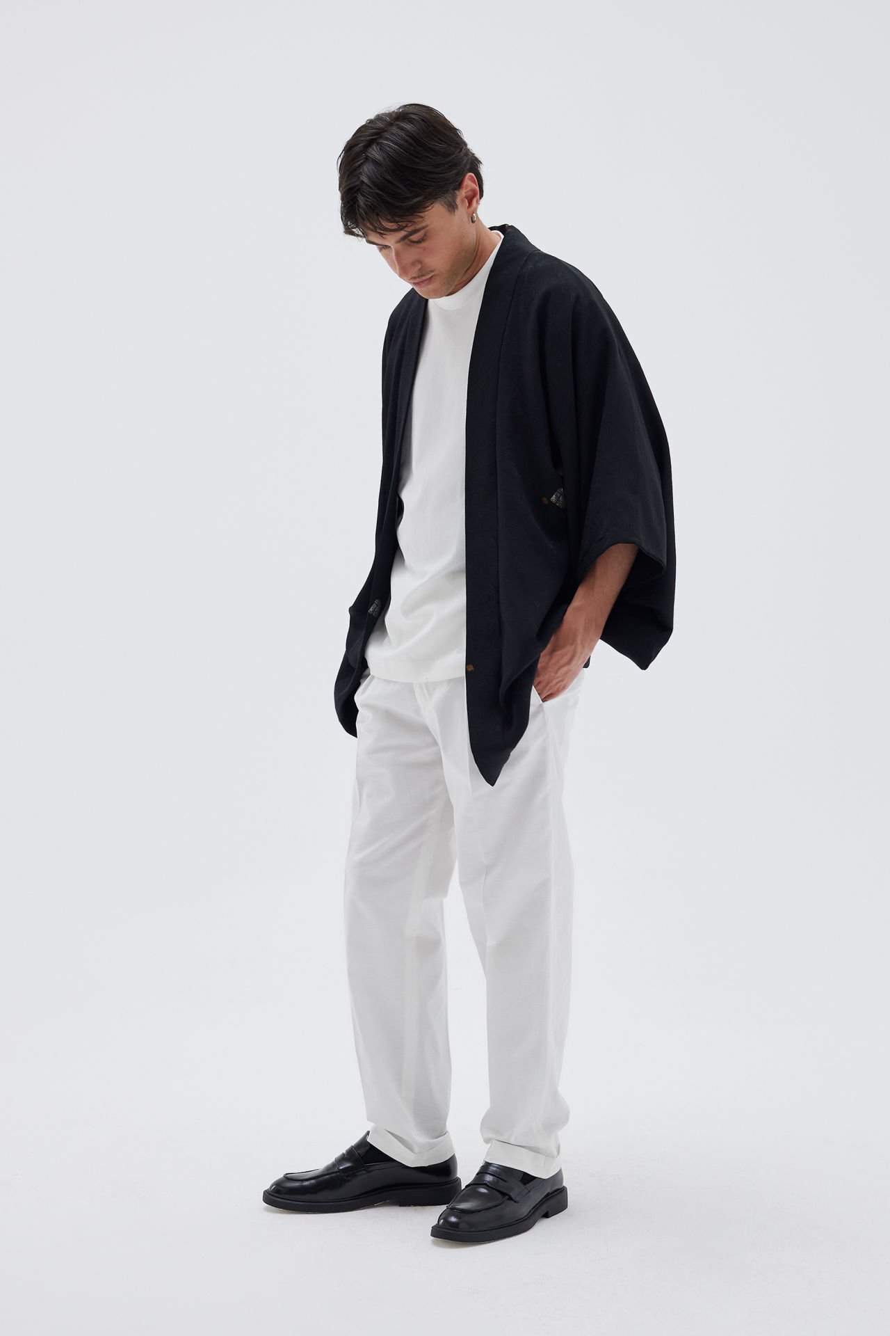 MIDNIGHT CRANE vintage ipek kimono ceket